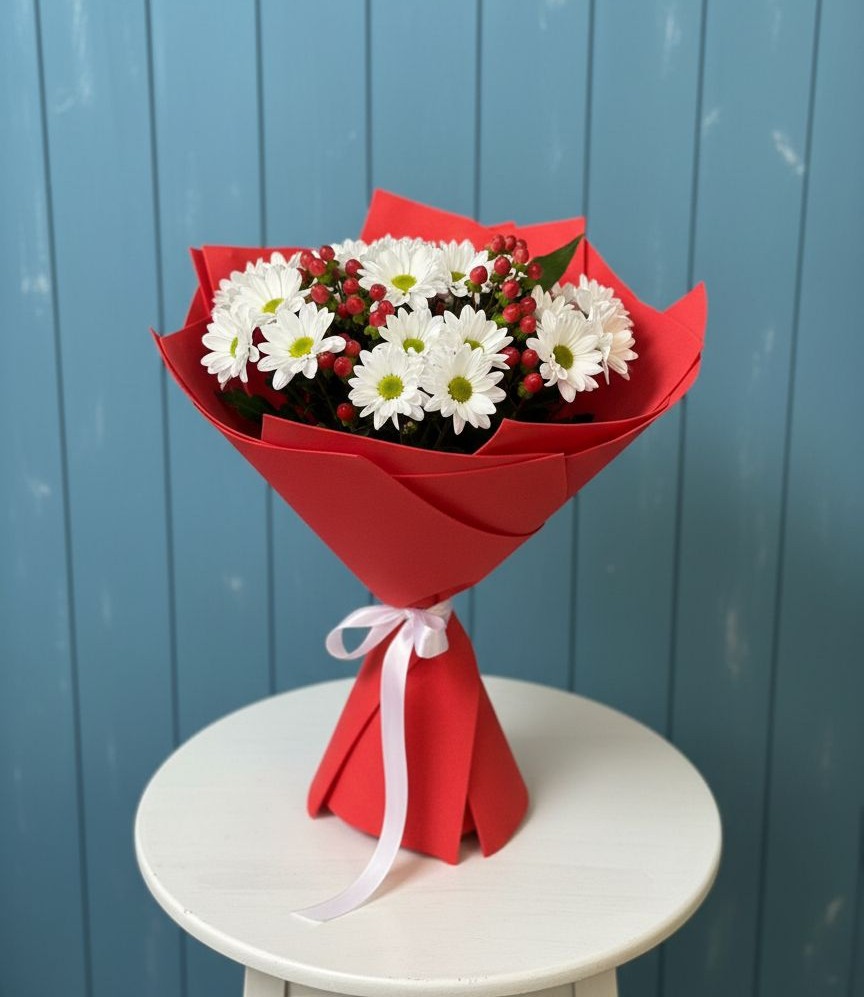 Букет цветов из: Хризантемы в Зарайске