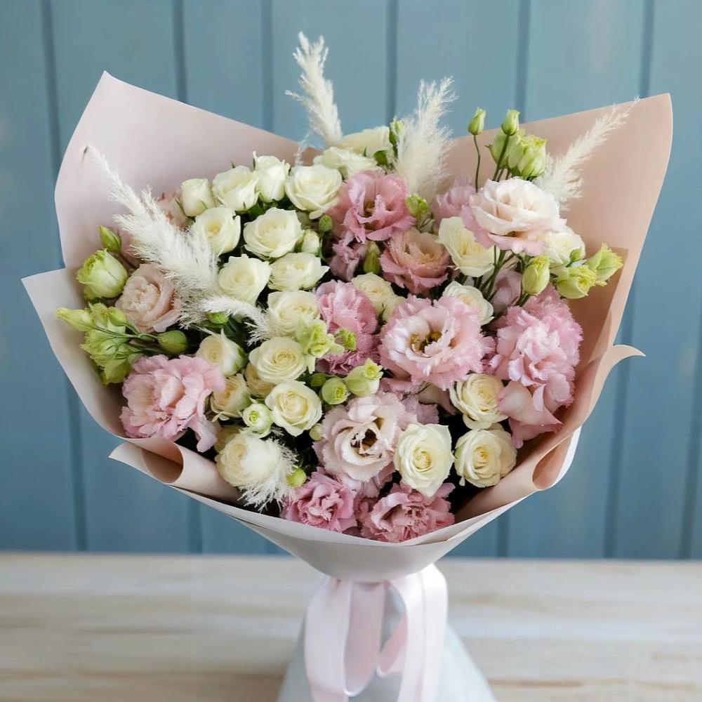 Букет цветов из: Альстромерии и Розы в Зарайске