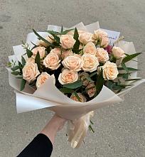 Букет Кремовые розы Латте в Зарайске