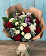 Букет цветов из:  Розы и Альстромерии в Зарайске