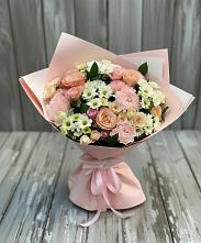 Букет цветов из:  Гвоздики, Розы и Хризантемы в Зарайске