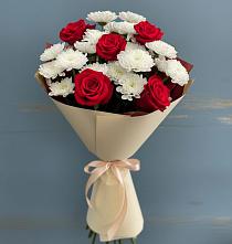 Букет цветов из:  Розы и Хризантемы в Зарайске