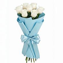 Букет 7 белых роз Проуд #REPLACE_PRED# Зарайске