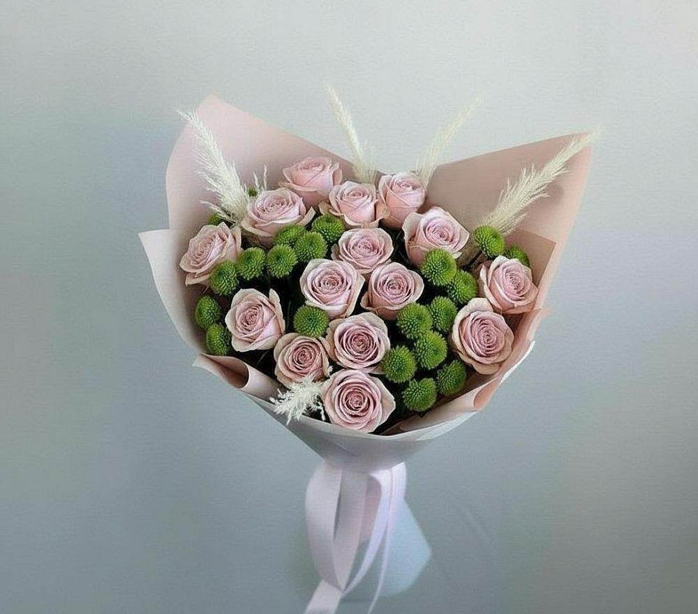 Букет цветов из: Розы и Хризантемы в Зарайске