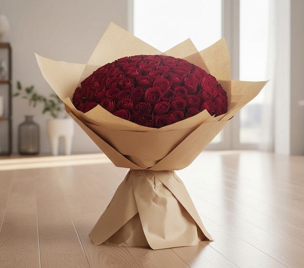 Букет 101 Красная роза в Зарайске