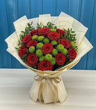 Букет цветов из:  Розы и Хризантемы в Зарайске