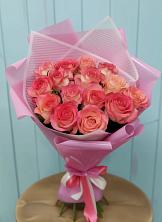 Букет 15 Розовых роз Равель в Зарайске