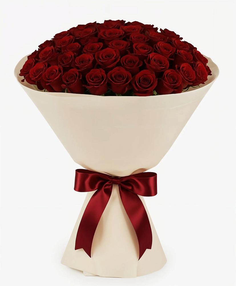 Букет 101 Бордовая роза Блэк Бакарра в Зарайске