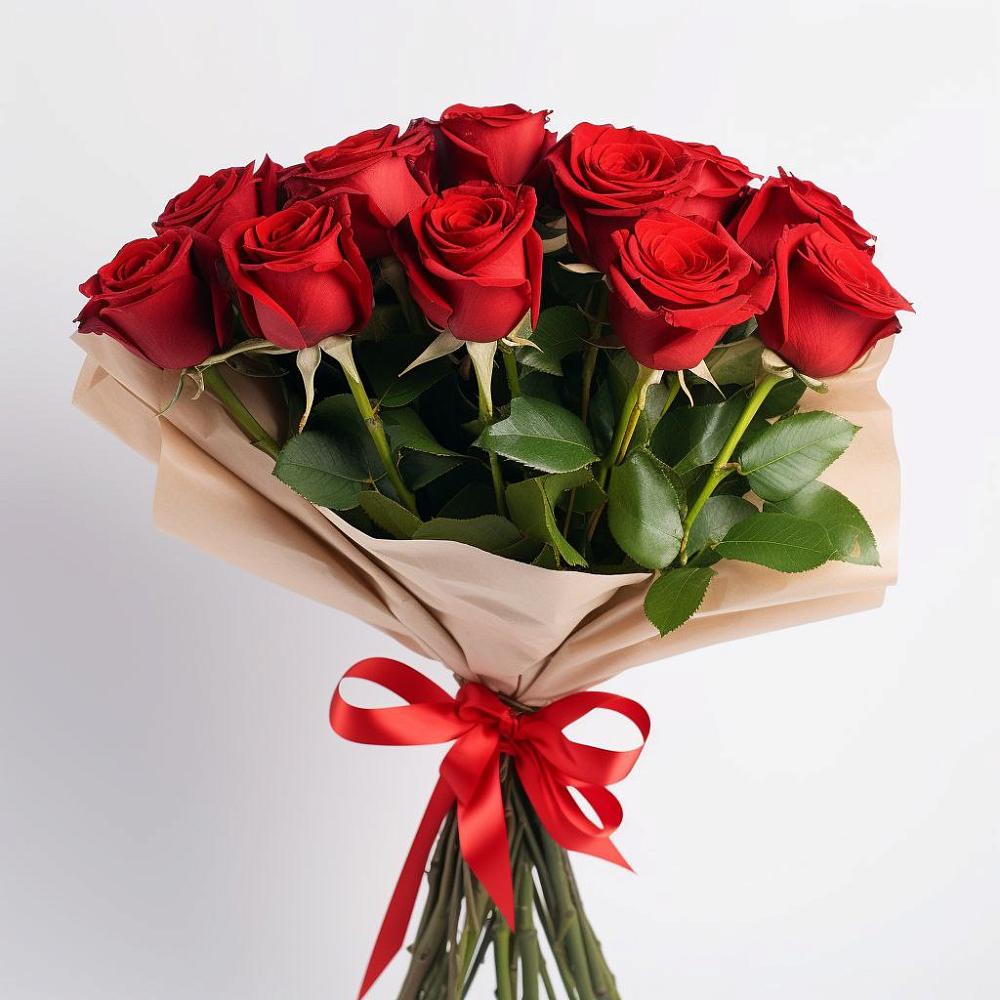 Букет 11 Красных роз Эдлесс Лав в Зарайске