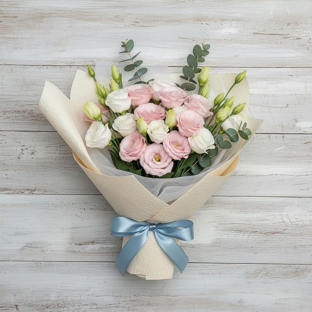 Букет цветов из: Лизиантусы в Зарайске